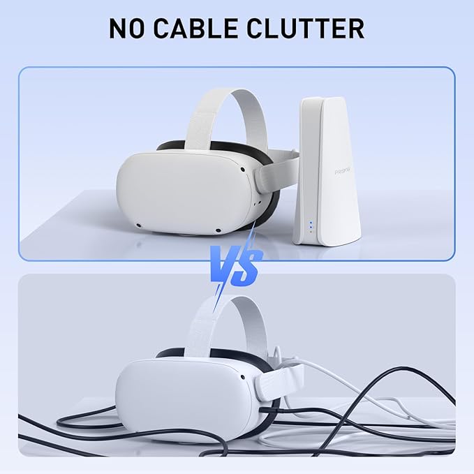 VR Router Replace Link Cable Compatible with Meta Quest 3S/3/2/Pro, PC-VR Streaming Air Link AX1500 WiFi6, Wireless Stable and Fast (Puppis S1 Lite)