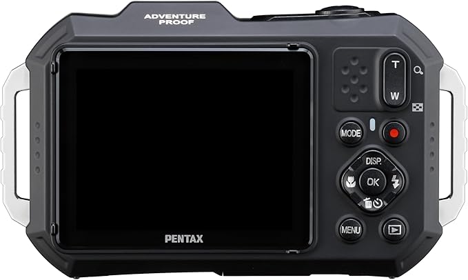 PENTAX WG-1000 Gray Waterproof Digital Compact Camera, Designed for Casual Outdoor and Underwater Photography, Waterproof to a Depth of 15 Meters, for up to one Hour of Continuous Operation