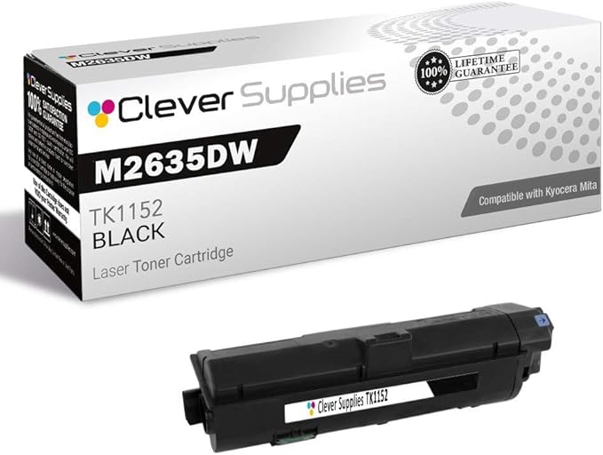 CS Replacement Toner Cartridge Compatible with Kyocera Mita M2635dw TK1152 Black M Series M2635dw Toner Cartridge Black