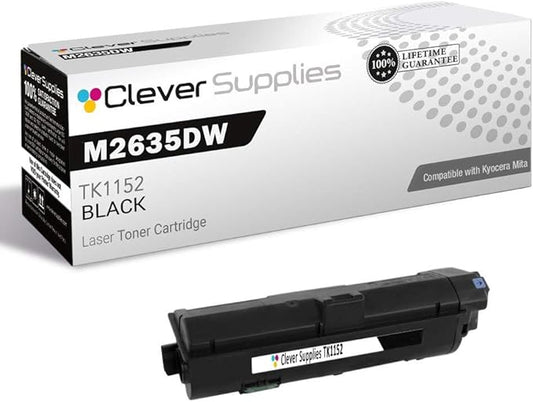 CS Replacement Toner Cartridge Compatible with Kyocera Mita M2635dw TK1152 Black M Series M2635dw Toner Cartridge Black