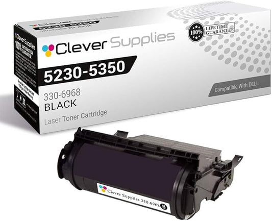 CS Replacement Toner Cartridge Compatible with Dell 5230 330-6968 Black Laser 5230 Laser 5230DN Laser 5230N Laser 5350 Laser 5350DN