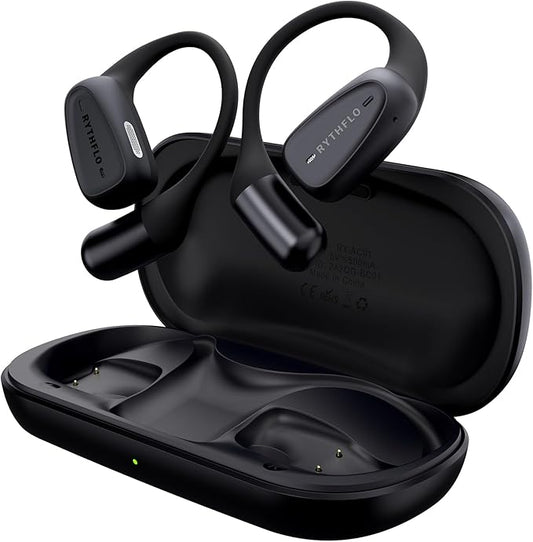 Bluetooth Headphones, Open Ear Headphones V5.4 Ture Wireless Earbuds with Earhooks, 6.7g Lightweight for All-Day Comfort, IPX7 Waterproof Ear Buds for Workouts Running Office Driving