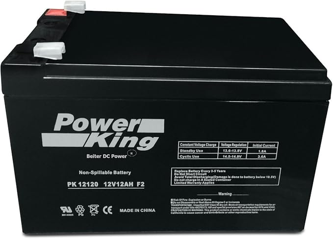 12v 12Ah F2 Terminal Sealed Lead Acid Battery (4 Pack)