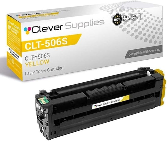 CS Replacement Toner Cartridge Compatible with Samsung CLT-506S CLT-Y506S Yellow CLP-680ND CLX-6260FD CLX-6260FW
