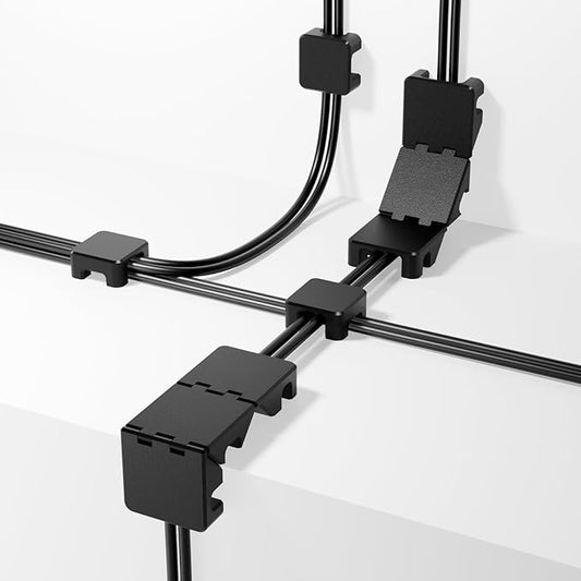 Foldable Magnetic Cable Holder, Multipurpose Cord Keeper, Cable Organizer Clip, Desktop Wire Management for Home & Office Supplies