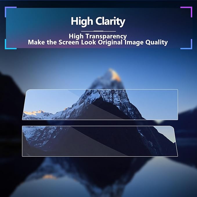 SXCY 4PCS for 2025 Lincoln Navigator Screen Protector [Nano, Front Display Apart] for Lincoln Navigator Accessories 2025 Navigator Display Screen