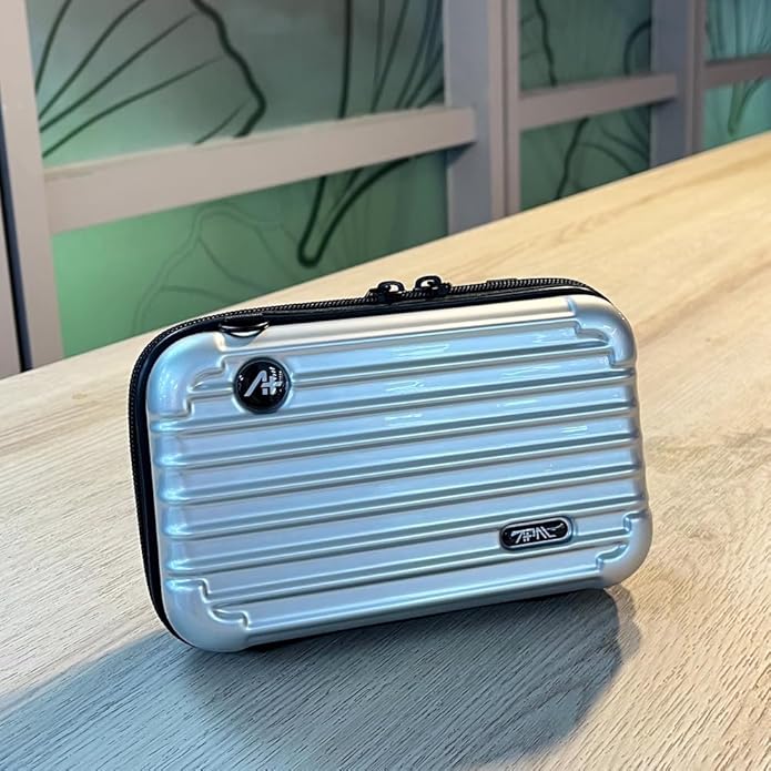 [APAL] Electronic Gadget Organizer, Anti-shock EVA Protection Carry Bag/Pouch for Power Bank, Cable, Hard DriveB. Personal Cosmetics, Toiletry Travel, Trendy Cross-body Bag.