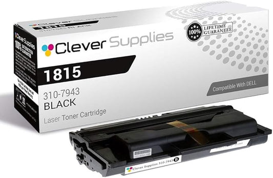 CS Replacement Toner Cartridge Compatible with Dell 1815 310-7943 Black Multifunction 1815 Multifunction 1815dn