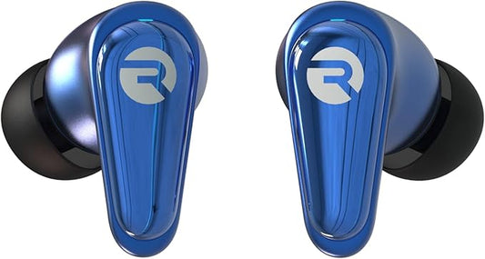 Raycon Pro Earbuds Wireless Bluetooth with Hybrid Active Noise Cancellation, Awareness Mode, 40-Hour Battery, 6 Microphones, IPX5 Water Resistance, Comfortable Ergonomic Fit, Bluetooth 5.3 (Blue)