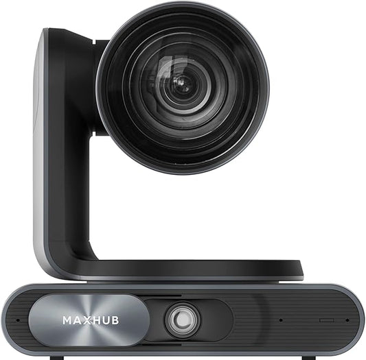 4K Dual-Eye PTZ Camera, 12x Optical and 16x Digital Zoom, Auto Focus, Noise Reduction, AI-Powered Tracking, 3-Mics 20ft Voice Pick-up Range, Works with Microsoft Teams & Zoom & Google Meet (UC P30)