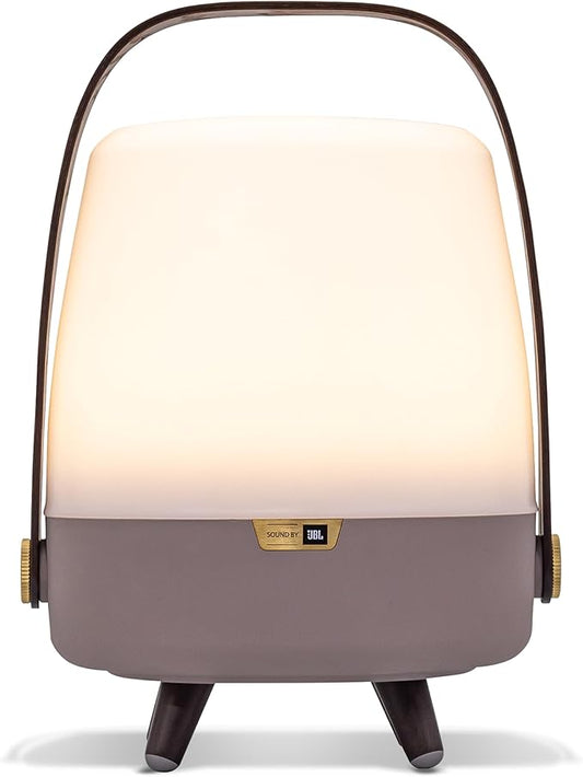 Adesso Kooduu Mini Bluetooth Speaker Lamp – Cordless, Rechargeable Speaker & Lamp for Indoor/Outdoor use, Earth