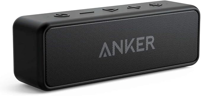 Anker Soundcore 2 Portable Bluetooth Speaker with Stereo Sound, Bluetooth 5, Bassup, IPX7 Waterproof, 24-Hour Playtime, Wireless Stereo Pairing, Speaker for Home, Outdoors, Travel