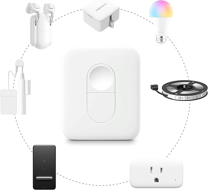 SwitchBot Remote One Touch Button - Compatible with SwitchBot Bot, Curtain Robot, Color Bulb, Plug Mini and Blind Tilt, Smart Home Easy to Control, Bluetooth Long Range 5.0