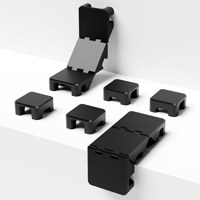 Foldable Magnetic Cable Holder, Multipurpose Cord Keeper, Cable Organizer Clip, Desktop Wire Management for Home & Office Supplies