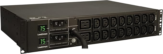 Tripp Lite PDUMH30HV6 PDU METERED 16 C13 2 C19 OUTLETS 208/240V 5.8KW L6-30P 2URM TAA