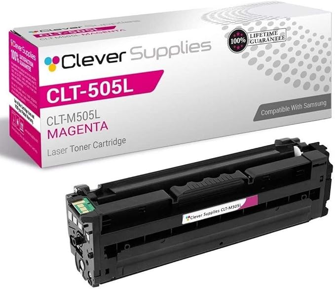 CS Replacement Toner Cartridge Compatible with Samsung CLT-505L CLT-M505L Magenta ProXpress C2620DW ProXpress C2670FW