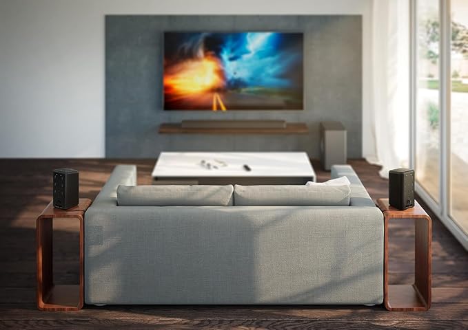 PHILIPS Fidelio TAFS1 Bluetooth Speaker System - 60 W RMS - Alexa, Google Assistant, Siri Supported - Black