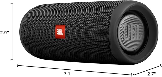 JBL FLIP 5, Waterproof Portable Bluetooth Speaker, Black, Small