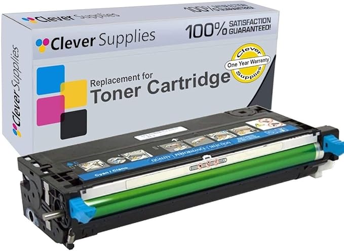 CS Replacement Toner Cartridge Compatible with Dell 3115 310-8094 Cyan 3110 3110cn 3115 3115cn 8000 Page Yield