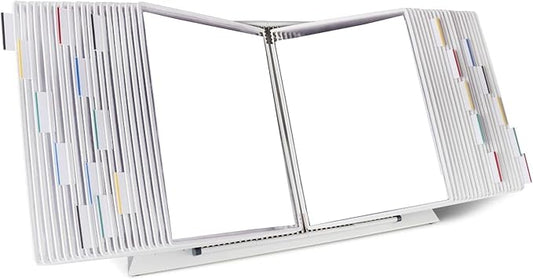 Tarifold Desktop Reference System with 40 Display Pockets, White, Letter-Size, 80 Sheet Capacity (D224)