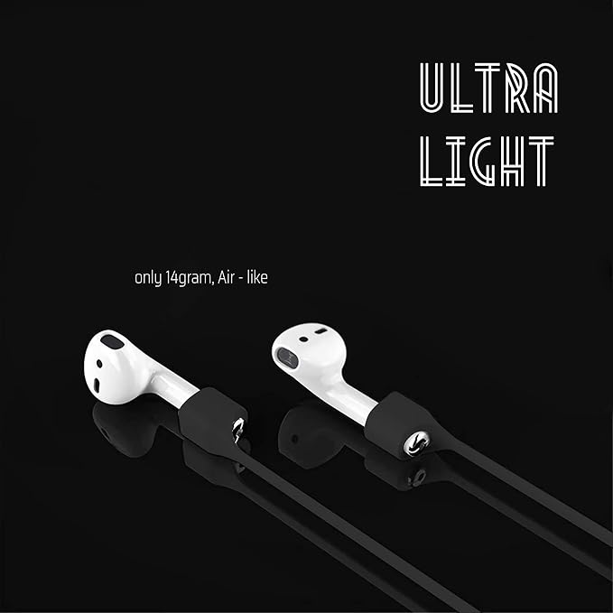 Ultra Strong Magnetic Airpod Pro Strap Anti-Lost Cord Sports Lanyard Compatible with Airpods 3rd 2nd Generation Pro 3 2 1 (3 Black)