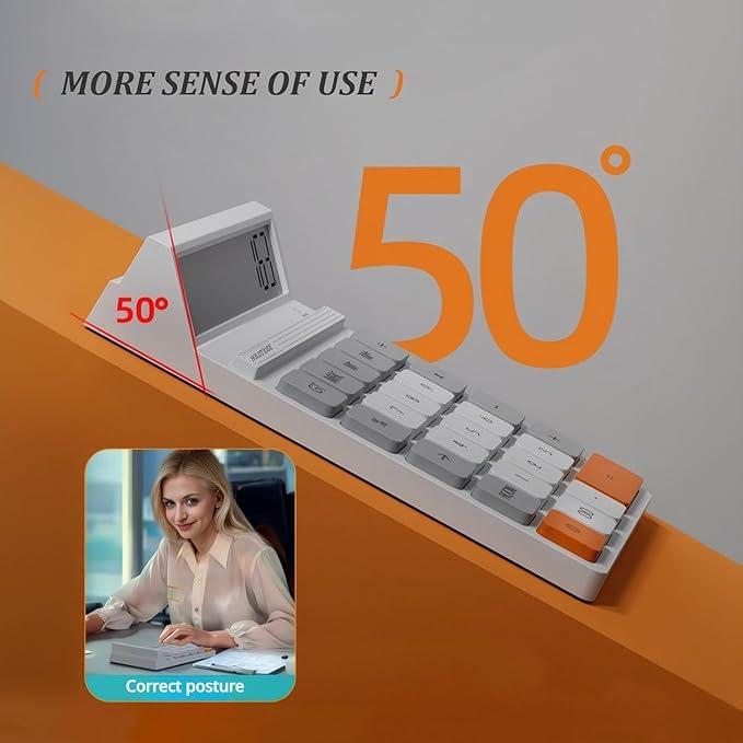 12 Digits Desktop Calculator with Large LCD Display and Sensitive Button, for Home, Office, School, Class and Business, 4 Function Small Basic Calculators for Desk (Blue)