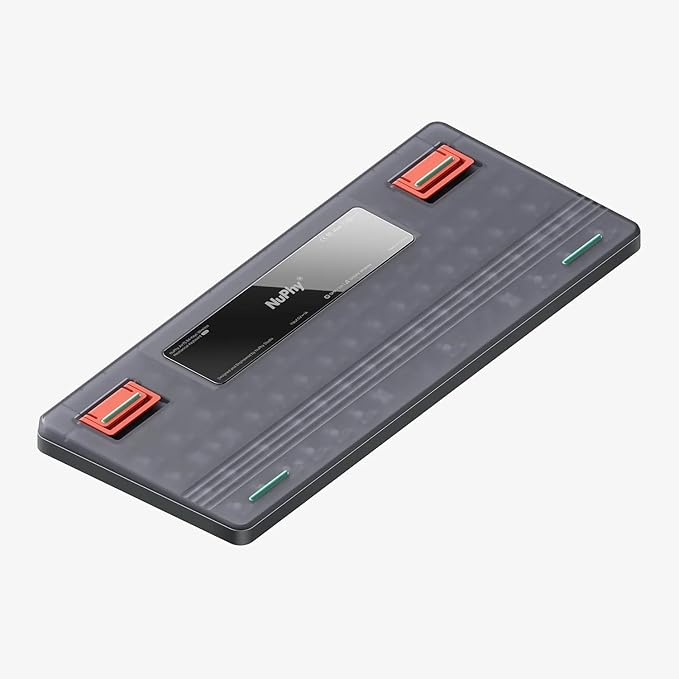 nuphy Air75 V2 Portable 75% Mechanical Keyboard,Wireless Keyboard,Supports Bluetooth/2.4G/USB-C RGB Gaming Keyboards,Compatible with Windows/Mac OS/Linux Systems Grey-Gateron Brown Switch
