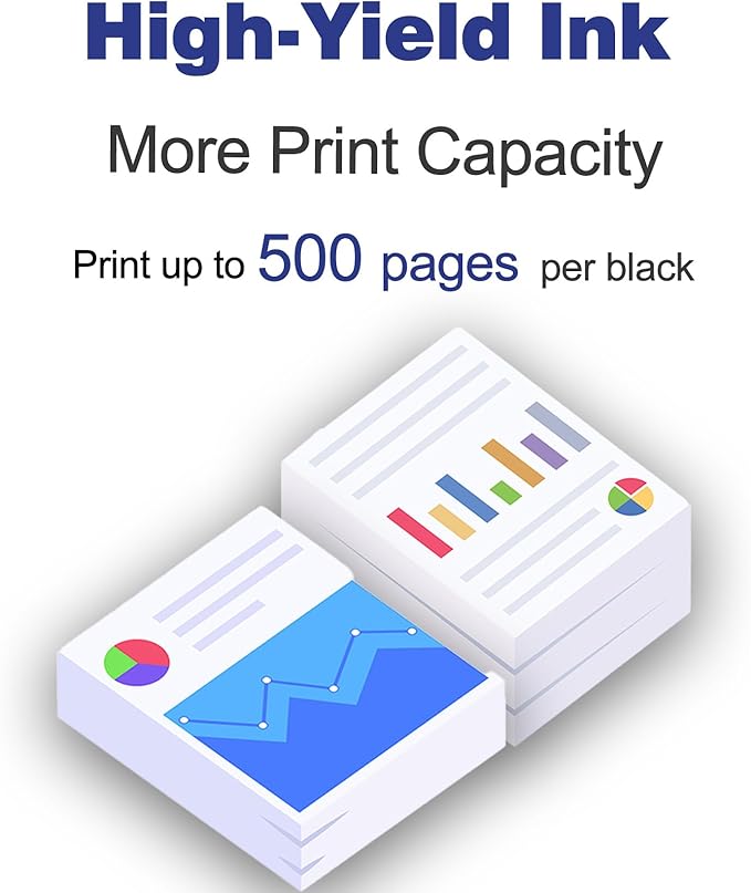 Remanufactured 232XL Ink Cartridge Replacement for 232XL 232 XL T232XL Black for XP-4200 XP-4205 WF-2930 WF-2950 Printer (2Pack, 2 Black)