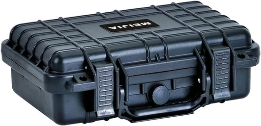 MEIJIA Portable All Weather Waterproof Protective Hard Case, Small Camera Case,Dry Case with Customizable Foam,Fit Use of Drones, Camera,Equipments, 11.65 ”x8.35”x3.78”
