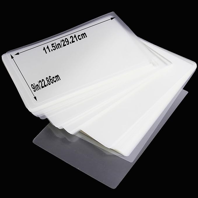 100 Pack Laminating Sheets, 9 x 11.5 Inch Clear Thermal Laminating Pouches for Thermal Laminator, 5 Mil Lamination Sheet Paper, Letter Size, HeatSeal