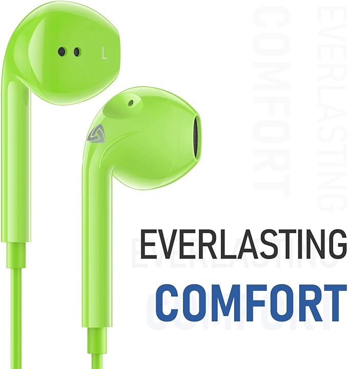 LUDOS Zenith USB C Headphones for iPhone 17 16 15 Pro Max Plus Air iPad Pro Air, 2 Years Warranty, USB-C Earbuds for Samsung Galaxy S24 S23 Ultra S22 S21 S20 A55 A54 A53, USB Type C Earphones - Green