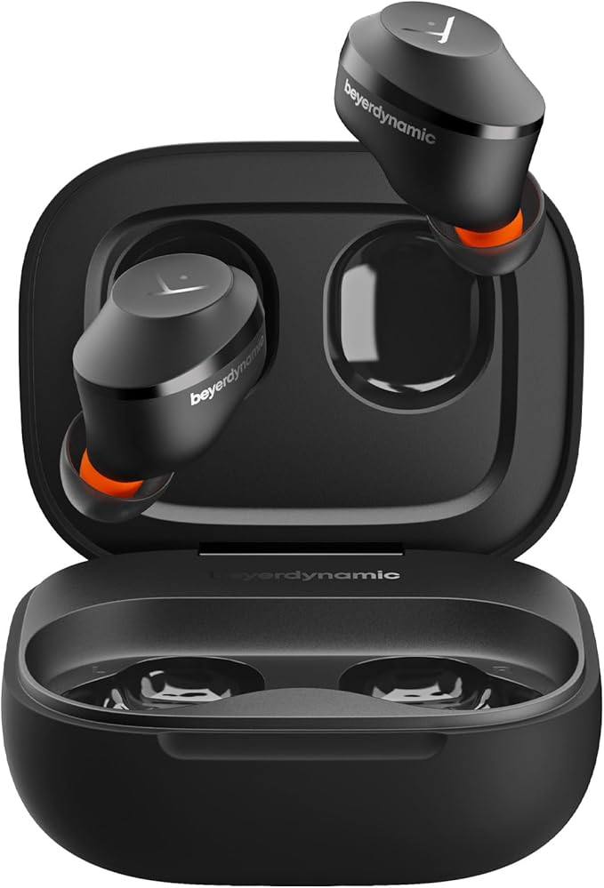 Beyerdynamic Amiron 300 True Wireless Noise Cancelling Earbuds, Multipoint Bluetooth® 5.3 with Active Noise Cancellation, Up to 10 Hours of Battery Runtime, Black
