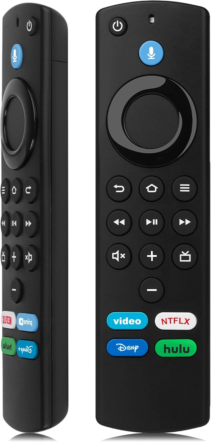 yalanle Replacement Voice Remote Control Fit for AMZ Smart TVs Stick/TV Cube，Stick 4K/4K Max(1st / 2nd Gen), Stick HD/Lite, Smart TV 3rd Gen,and for Insignia-Toshiba-Pioneer-Smart TV