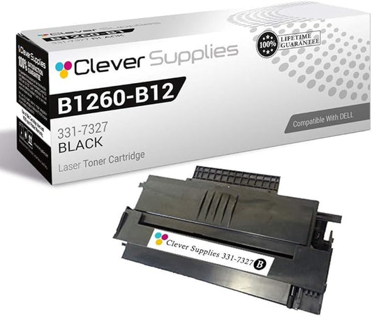 CS Replacement Toner Cartridge Compatible with Dell B1260-B1265 331-7327 Black Laser B1260DN Laser B1260DNF Laser B1265DFW Laser B1265DNF Multifunction B1260DNF Multifunction B1265DNF
