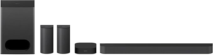 Sony BRAVIA Theater System 6, 5.1ch Home Theater System Sound bar with subwoofer and Rear Speakers, Surround Sound by Dolby Atmos/DTS:X Compatible HT-S60