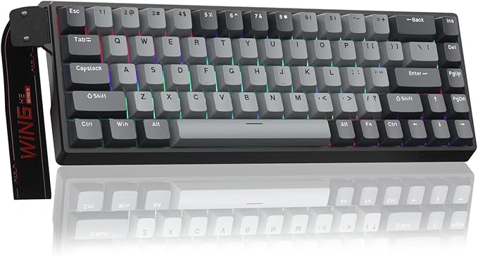 AULA WIN68 HE PRO - Hall Effect Gaming Keyboard with Magnetic Switch, Fast Trigger Mode Adjustable Actuation, 8KHz Polling Rate, Wired RGB Backlit Mechanical Gaming Keyboard 60 Percent Compact Design