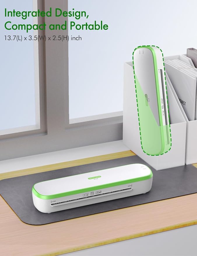 Laminator Machine, 9inch Silent Thermal Laminator with Complete Set for Home Office School