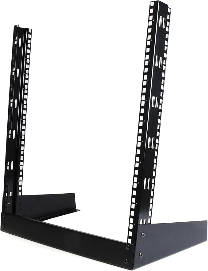 StarTech.com 12U Open Frame Server Rack - 19" 2 Post Network Rack – Free Standing Audio Video & IT Equipment (RK12OD)