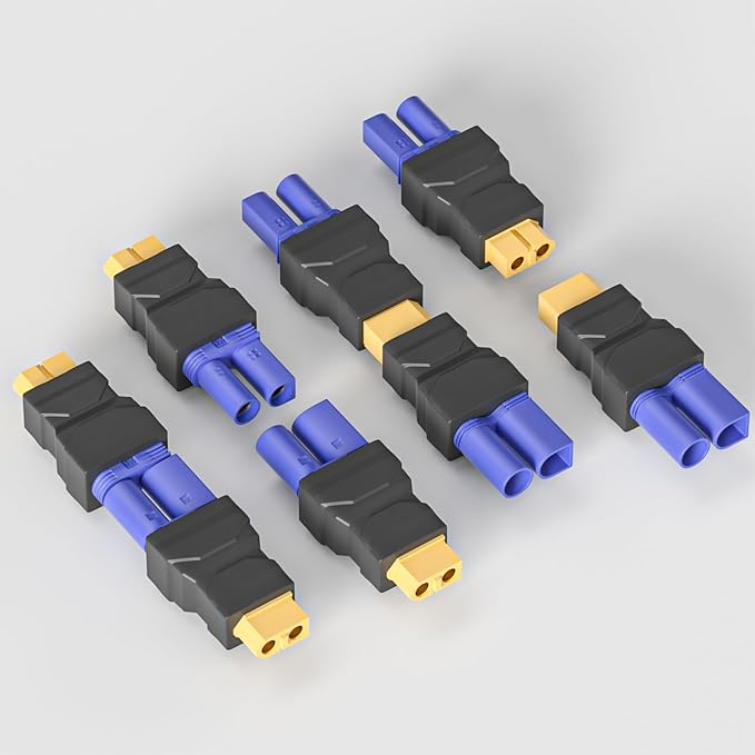 Goupchn XT60 Female to EC5 Female Connector Adapter Wireless Converter 4PCS for RC FPV Drone Car Lipo Battery Charger ESC