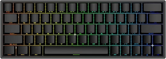 Hyekit Irock ND63 PRO Rapid Trigger Magnetic Switch Gaming Keyboard, 60% 63 Keys Wired Mechanical Keyboard w/Hyper-Fast Actuation, Actuation Point Adjustable, 8K Hz Polling Rate, RGB HotSwap, Black