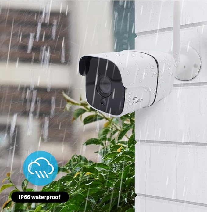 ANJIELO SMART Wireless Bridge Point-to-Point Home Camera Outdoor with 20DBi High-Gain Antenna,2.4G Wi-Fi Bridge HaLow 2MP Camera Supports 3000 feet Outdoor Transmission Distance,Work with Tuya