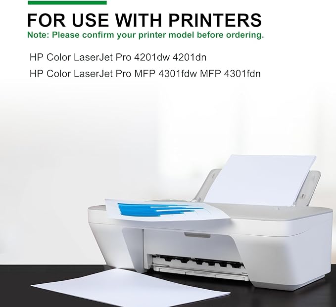 W2101X 210X Cyan Toner Cartridge High Yield Compatible for HP 210A W2101A 210X W2101X Used with HP Printer Color Pro 4201dw 4201dn MFP 4301fdw 4301fdn