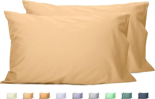 Sunflower King Pillowcases Set of 2, 100% Cotton King Size Pillow Cases 2, 20×40 inches Desert Mist, Soft and Breathable