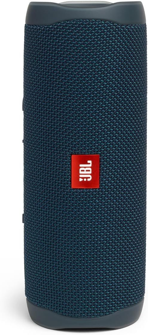 JBL FLIP 5, Waterproof Portable Bluetooth Speaker, Blue, 3.6 x 3.6 x 8.5