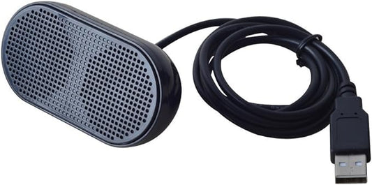 USB Mini Speaker Computer Speaker Powered Stereo Multimedia Speaker for Notebook Laptop PC(Black)