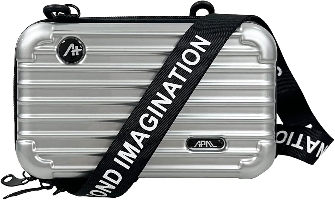 [APAL] Electronic Gadget Organizer, Anti-shock EVA Protection Carry Bag/Pouch for Power Bank, Cable, Hard DriveB. Personal Cosmetics, Toiletry Travel, Trendy Cross-body Bag.