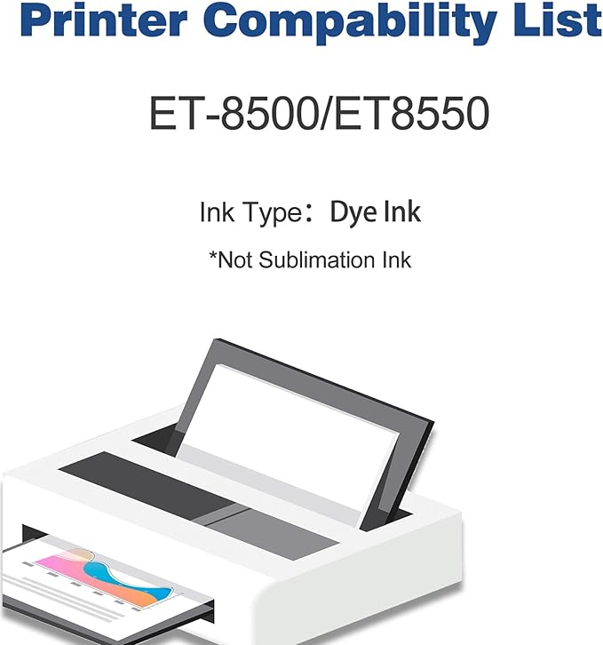 552 Ink Refill Bottles 6 Pack Replacement for Epson Ecotank Photo ET-8550 ET-8500 ET8550 ET8500 8550 8500 Printer, Compatible for T552 Dye Ink Black,Photo Black,Cyan, Magenta,Yellow, Gray