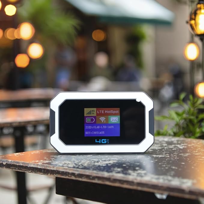 Spectrum Smart 4G LTE-Advanced Mobile WiFi Hotspot Router with VPN, Pre-Installed SIM Card, Portable Modem for US and Europe, Ideal for Travel