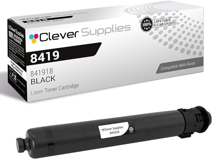 CS Replacement Toner Cartridge Compatible with Ricoh C2003 841918 Black Color Laser Aficio MP C2003 Aficio MP C2003 Plus Aficio MP C2004 Aficio MP C2503 Aficio MP C2504 Black