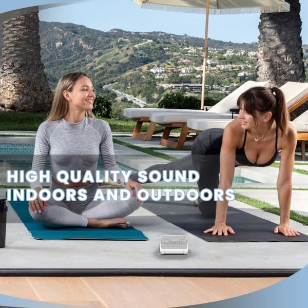 Angle Solo Portable Speaker - IPX5 Water-Resistant 5.0 Bluetooth Speaker with 100Ft Wireless Range and up to 10Hrs Playtime by OontZ (White)